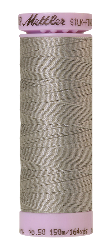 Mettler Silk Finish 50 wt Cotton Thread 164 Yds 9105-0413 Titan Gray