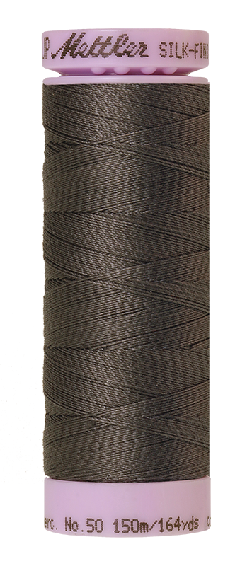 Mettler Silk Finish 50 wt Cotton Thread 164 Yds 9105-0416 Dark Charcoal