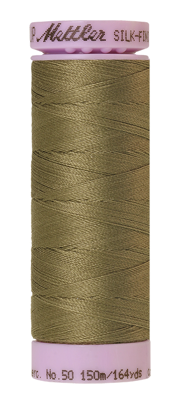 Mettler Silk Finish 50 wt Cotton Thread 164 Yds 9105-0420 Olive Drab