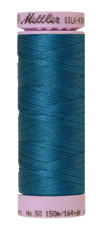 Mettler Silk Finish 50 wt Cotton Thread 164 Yds 9105-0483 Dark Turquoise