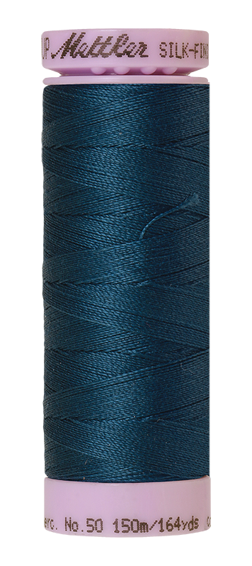 Mettler Silk Finish 50 wt Cotton Thread 164 Yds 9105-0485 Tartan Blue