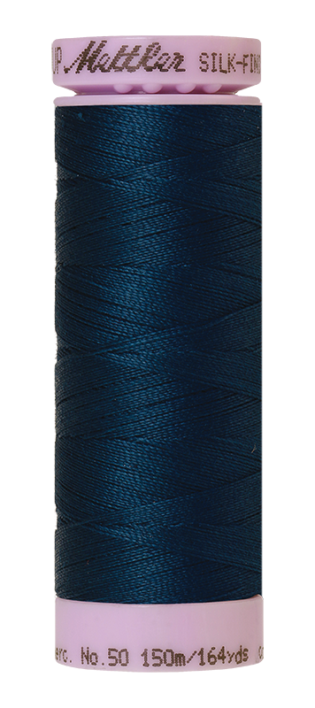 Mettler Silk Finish 50 wt Cotton Thread 164 Yds 9105-0807 Slate Blue