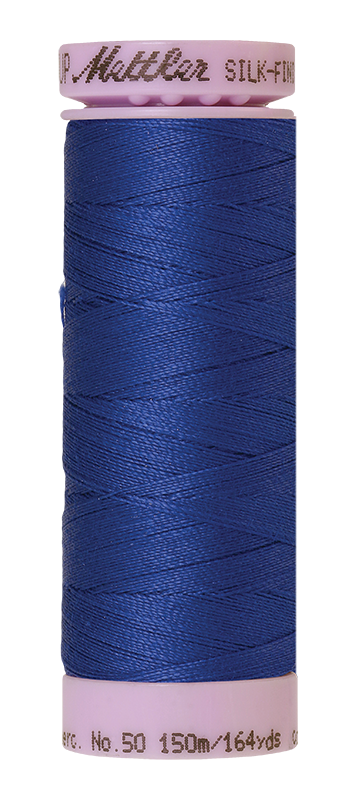 Mettler Silk Finish 50 wt Cotton Thread 164 Yds 9105-1078 Fire Blue