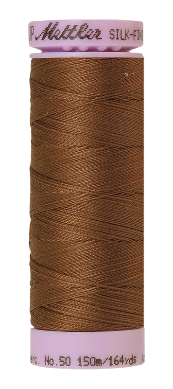 Mettler Silk Finish 50 wt Cotton Thread 164 Yds 9105-1223 Pecan