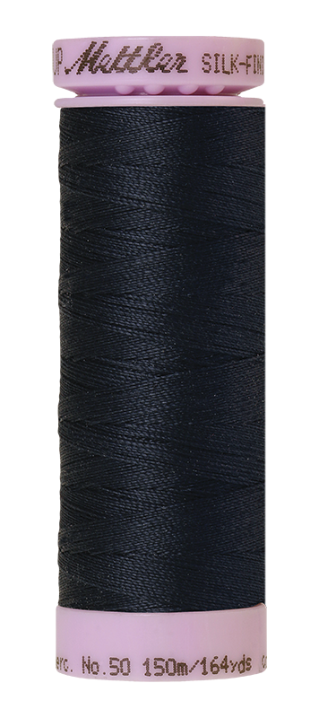 Mettler Silk Finish 50 wt Cotton Thread 164 Yds 9105-1243 Black Iris