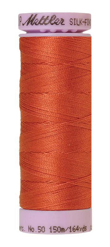 Mettler Silk Finish 50 wt Cotton Thread 164 Yds 9105-1288 Reddish Ochre