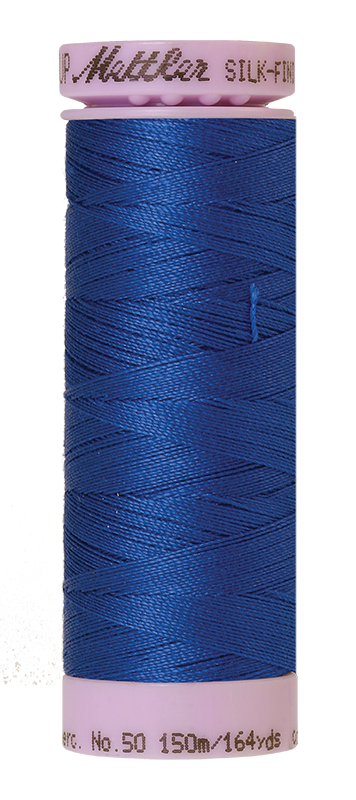 Mettler Silk Finish 50 wt Cotton Thread 164 Yds 9105-1303 Royal Blue