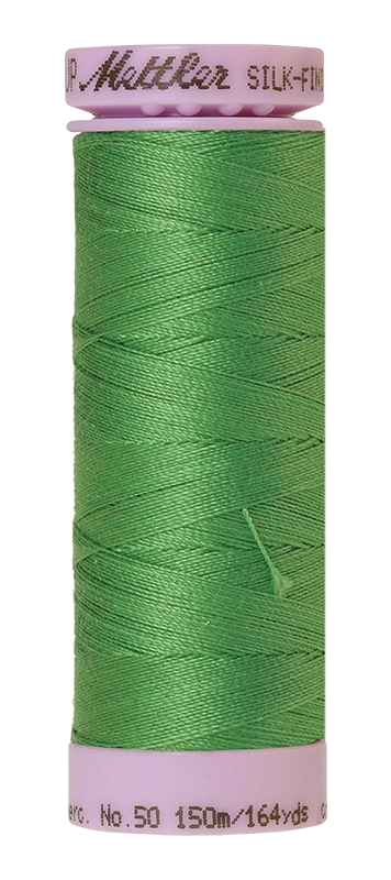 Mettler Silk Finish 50 wt Cotton Thread 164 Yds 9105-1314 Vibrant Green