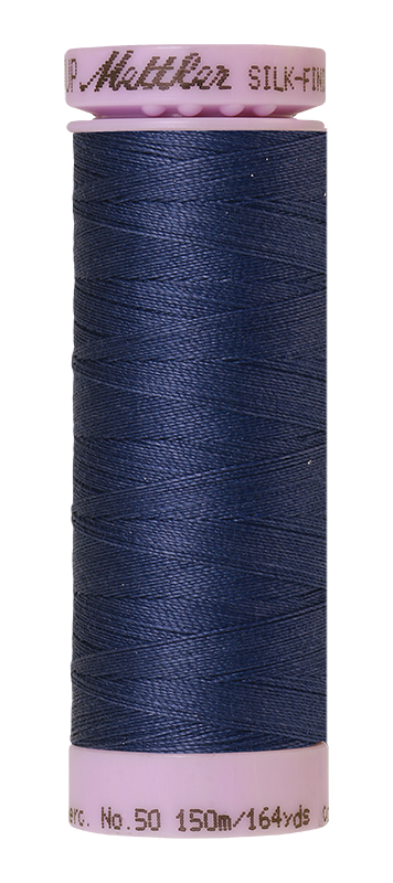 Mettler Silk Finish 50 wt Cotton Thread 164 Yds 9105-1365 True Navy