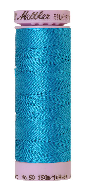 Mettler Silk Finish 50 wt Cotton Thread 164 Yds 9105-1394 Caribbean Blue