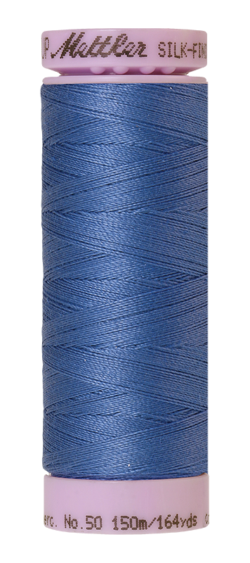 Mettler Silk Finish 50 wt Cotton Thread 164 Yds 9105-1464 Tufts Blue