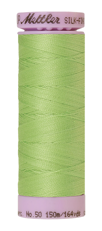 Mettler Silk Finish 50 wt Cotton Thread 164 Yds 9105-1527 Jade Lime