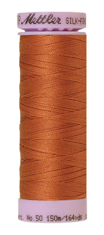 Mettler Silk Finish 50 wt Cotton Thread 164 Yds 9105-2103 Amber Brown