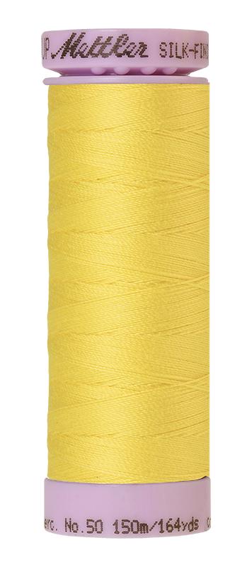 Mettler Silk Finish 50 wt Cotton Thread 164 Yds 9105-3507 Lemon Zest