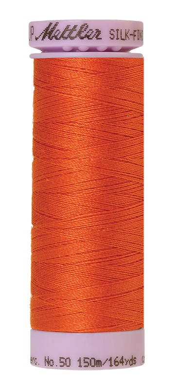 Mettler Silk Finish 50 wt Cotton Thread 164 Yds 9105-6255 Mandarin Orange