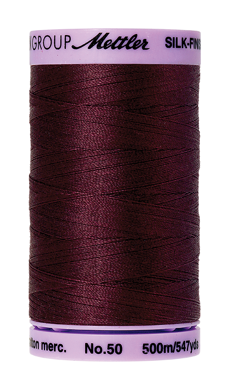 Mettler Silk Finish 50 wt Cotton Thread 547 Yds 9104-0111 Beet Red