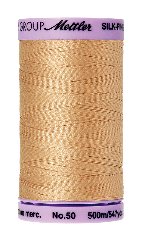 Mettler Silk Finish 50 wt Cotton Thread 547 Yds 9104-0260 Oat Straw