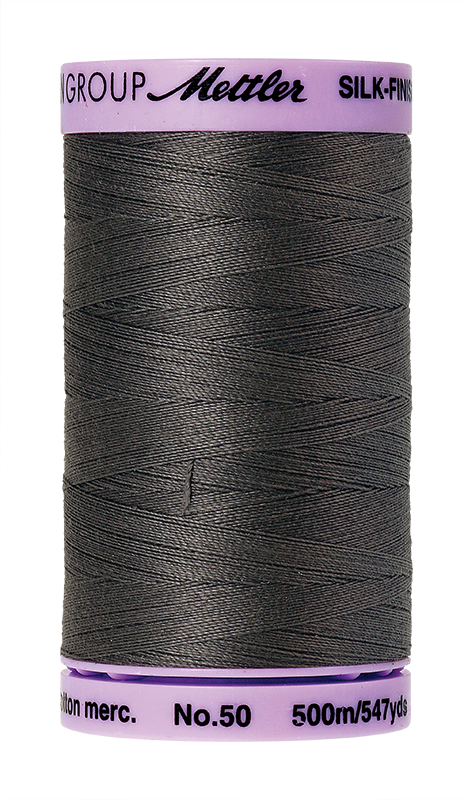 Mettler Silk Finish 50 wt Cotton Thread 547 Yds 9104-0416 Dark Charcoal