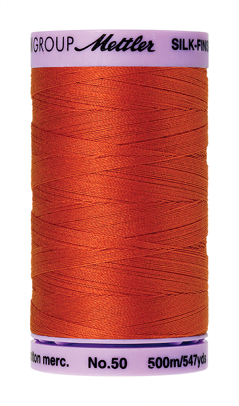 Mettler Silk Finish 50 wt Cotton Thread 547 Yds 9104-0450 Paprika