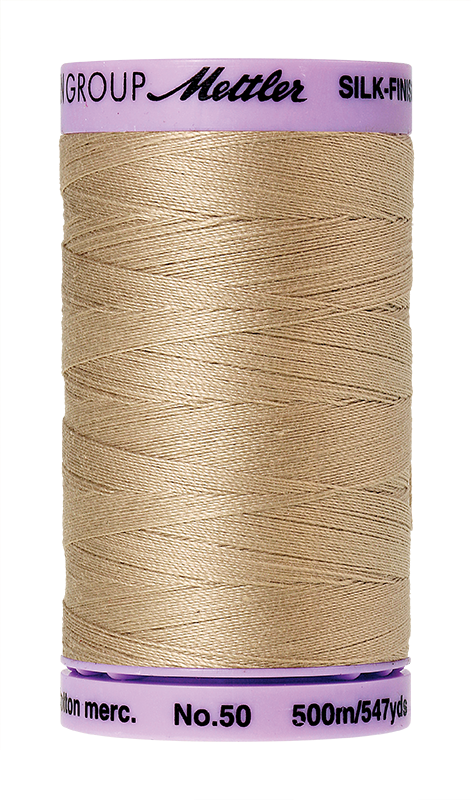 Mettler Silk Finish 50 wt Cotton Thread 547 Yds 9104-0538 Straw