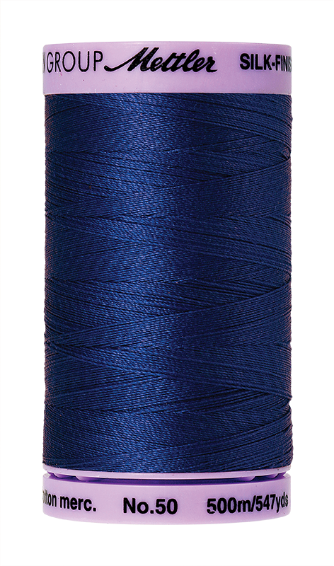 Mettler Silk Finish 50 wt Cotton Thread 547 Yds 9104-1303 Royal Blue