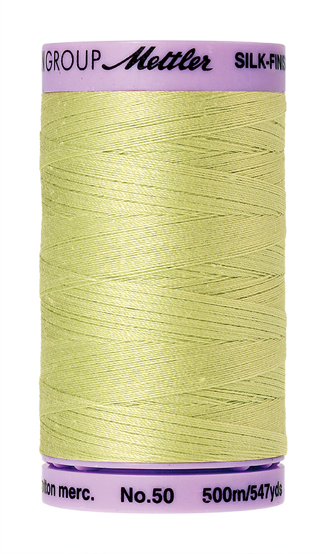 Mettler Silk Finish 50 wt Cotton Thread 547 Yds 9104-1343 Spring Green