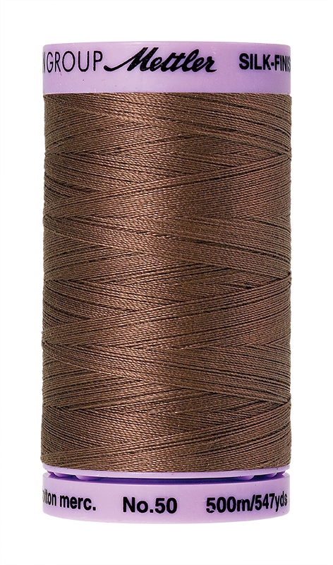 Mettler Silk Finish 50 wt Cotton Thread 547 Yds 9104-1380 Espresso