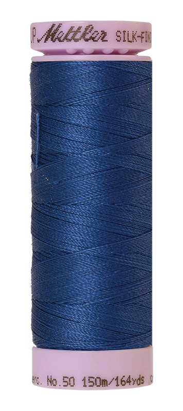 Mettler Silk Finish 50 wt Cotton Tjread 164 Yds 9105-1316 Steel Blue