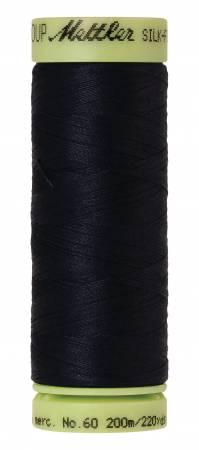 Mettler Silk Finish 60 wt Cotton Thread 219 yds 9240-0821 Darkest Blue