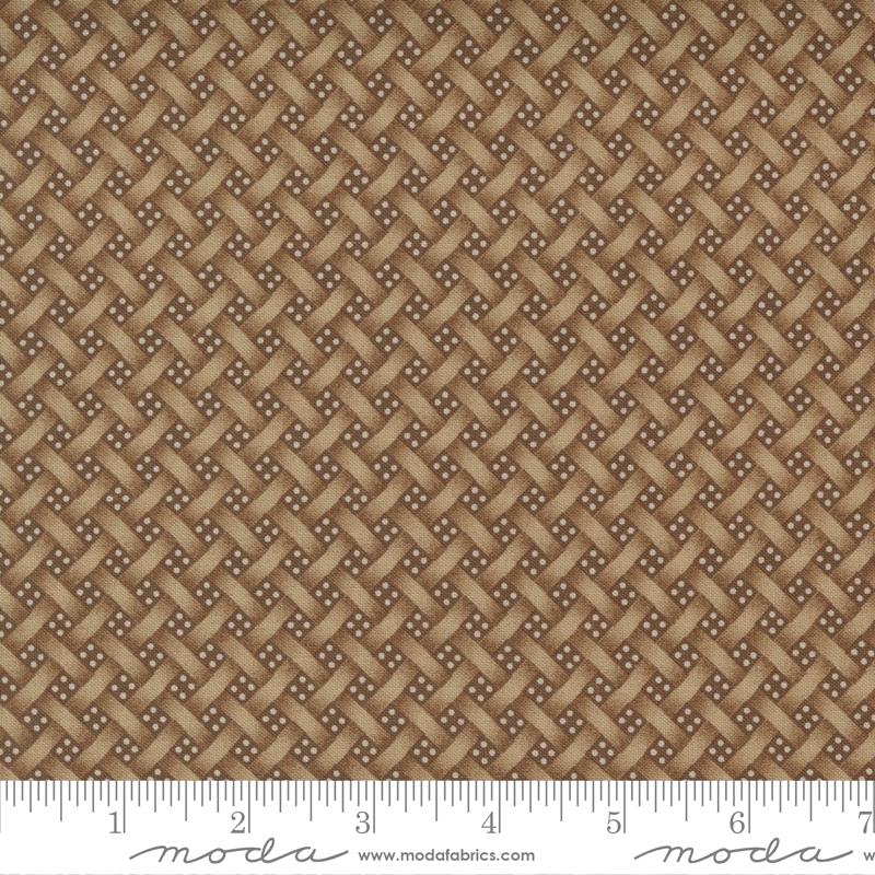 Moda Fabrics Adamstown by Jo Morton Lattice 38133 17 Soft Brown