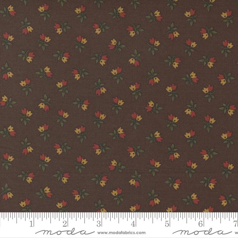 Moda Fabrics Adamstown by Jo Morton Tulips 38131 18 Brown