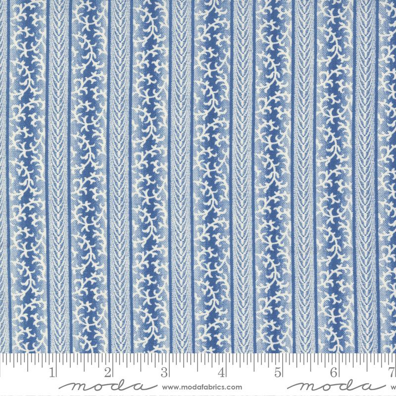 Moda Fabrics Amelias Blues by Betsy Chutchian Pinch & Pleat 31656 11 Amelias Blue