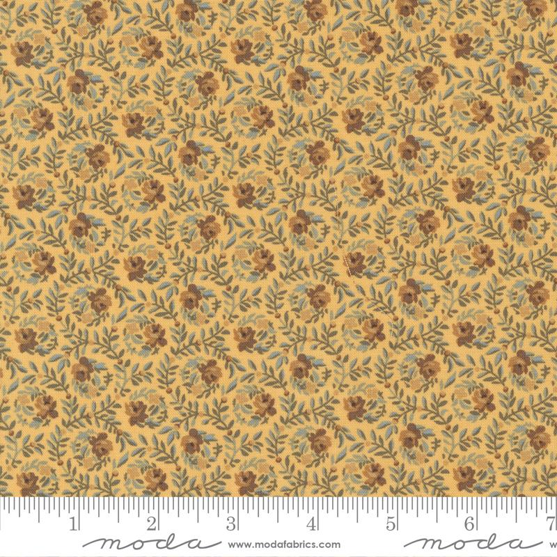 Moda Fabrics Amelias Blues by Betsy Chutchian Seneca Falls 31653 16 Goldenrod