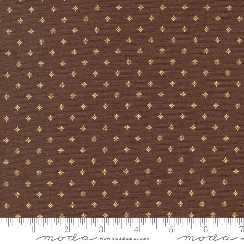 Moda Fabrics Amelias Blues by Betsy Chutchian Shift & Stays 31657 21 Chocolate