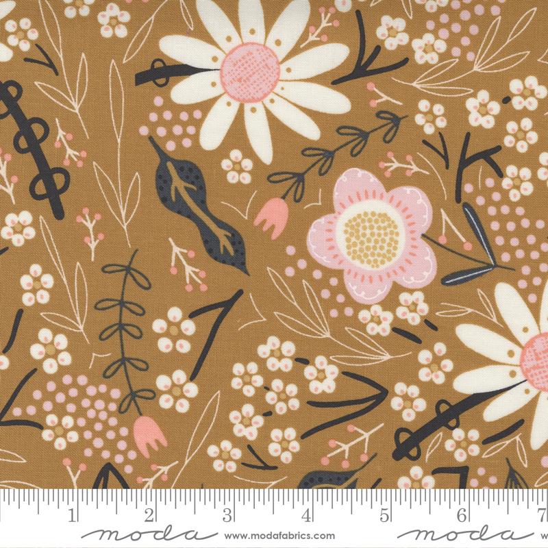 Moda Fabrics Birdsong by Gingiber Bird Dance 48358 13 Cardinal