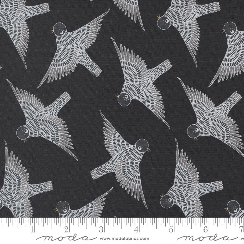 Moda Fabrics Birdsong by Gingiber Bird Dance 48358 13 Cardinal