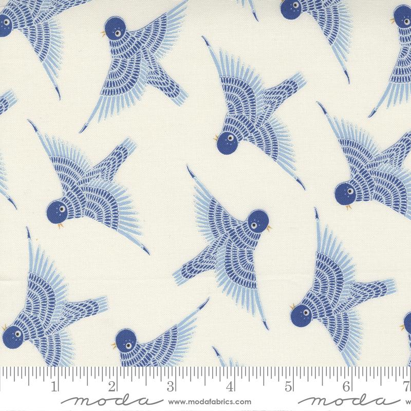 Moda Fabrics Birdsong by Gingiber Bird Dance 48358 13 Cardinal