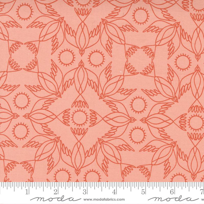 Moda Fabrics Birdsong by Gingiber Kaleidoscope Bird 48355 11 Raven