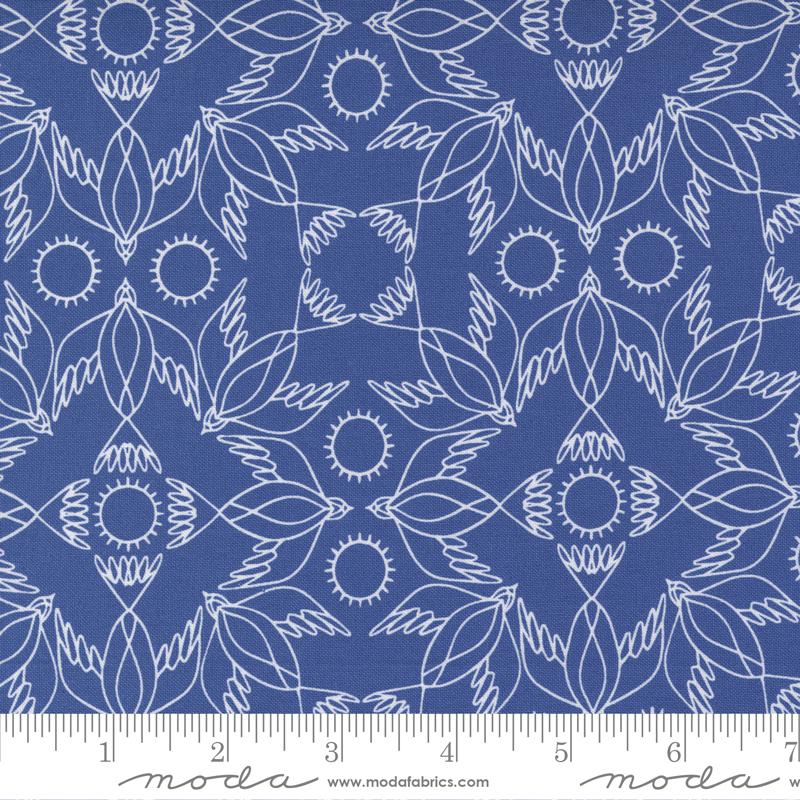 Moda Fabrics Birdsong by Gingiber Kaleidoscope Bird 48355 13 Cardinal