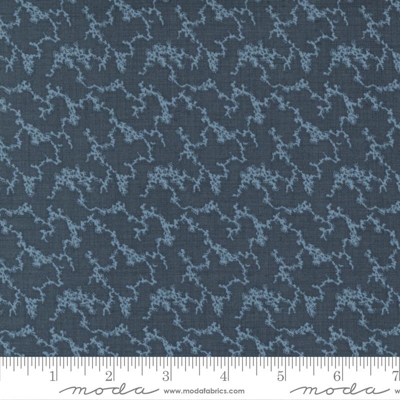 Moda Fabrics Bleu De France by French General Bonne de Pons 13938 17 Indigo