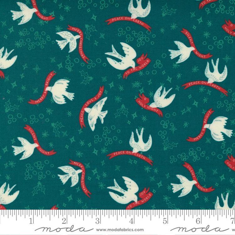 Moda Fabrics Cheer & Merriment by Fancy That Design House Good Tidings 45532 22 Teal