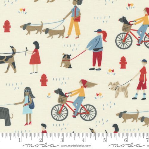 Moda Fabrics Dog Daze 20840 11 Cream