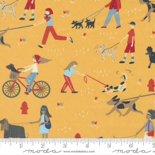 Moda Fabrics Dog Daze 20840 12 Buttercup