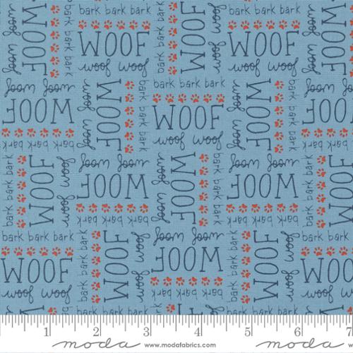 Moda Fabrics Dog Daze 20843 16 Blue