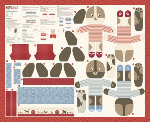 Moda Fabrics Dog Daze Panel 20846 11 Multi