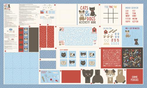 Moda Fabrics Dog Daze Panel 20847 11 Multi