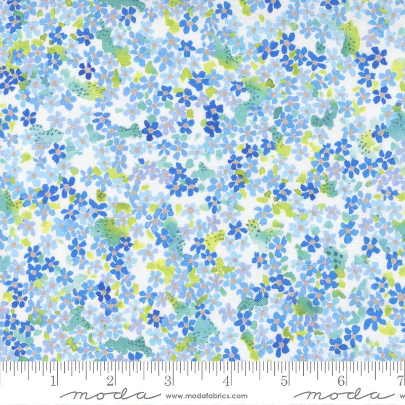 Moda Fabrics Eufloria by Create Joy Project Petal Fetti 39746 13 Sky