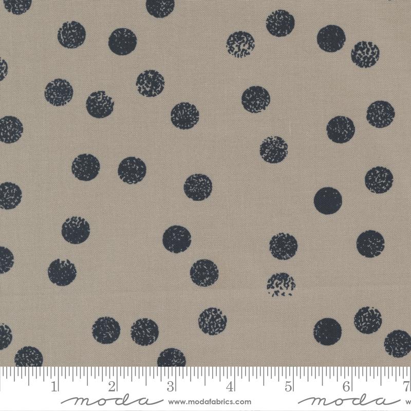 Moda Fabrics Filigree by Zen Chic Dotties 1813 16 Stone Black