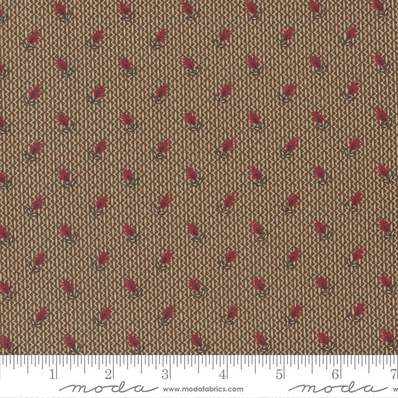 Moda Fabrics Florence's Fancy by Betsy Chutchian Mary Florence 31664 18 Chocolate