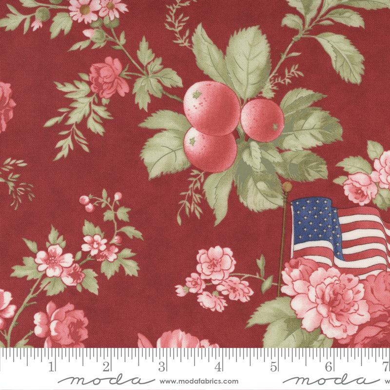 Moda Fabrics Isabella by Minick & Simpson 14940 13 Red